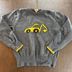 Maximus Rex Gray Sweater with Yellow Construction Design Sz 5